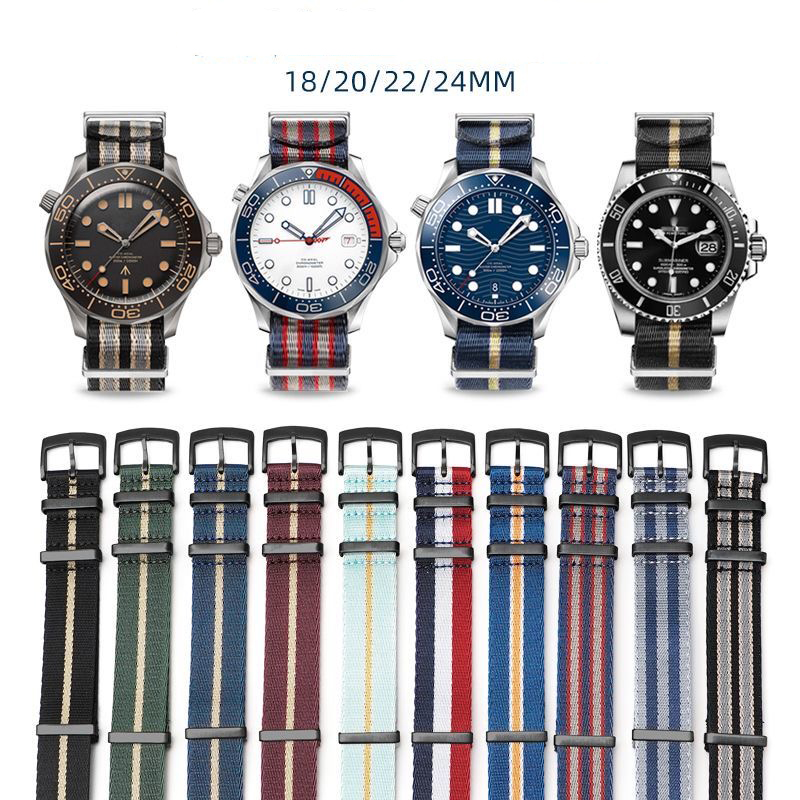 Nylon Nato Strap - 오메가 씨마스터 세이코 SKX007용 고급 나일론