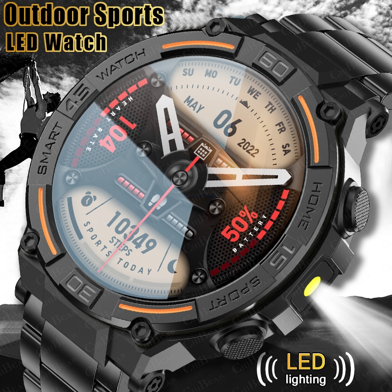 Smartwatch X2 - 야외용 군사용 러기드 스마트워치 남성용 GPS