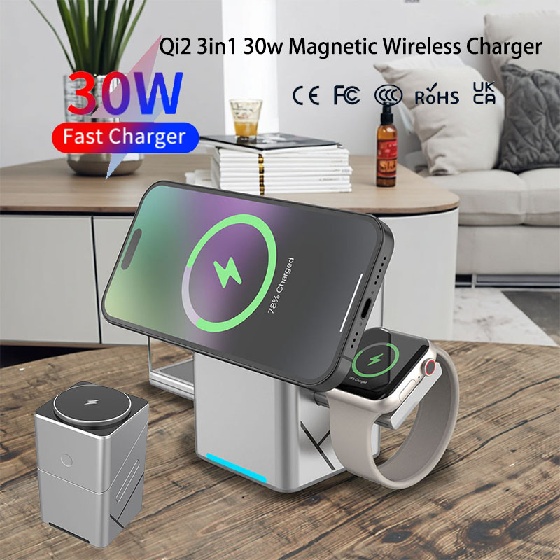 Smartwatch Touch - 15W 터치 회전식 마그네틱 멀티 기능