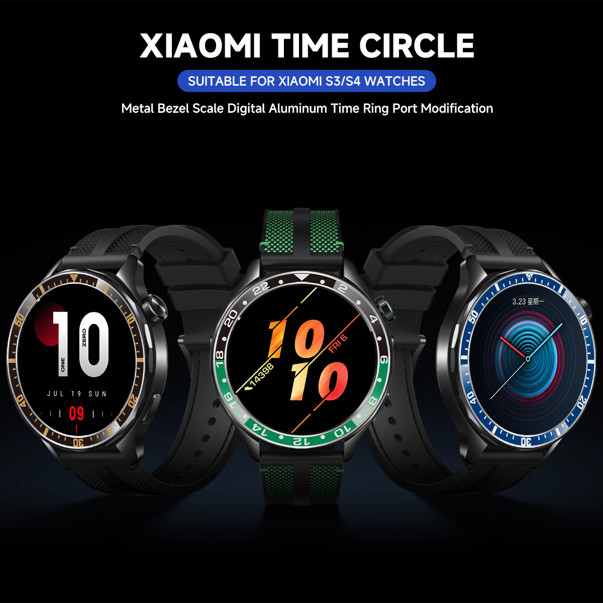 Xiaomi Watch S3/S4 용 스틸 베젤 링 X - Xiaomi Smartwatch S4 Accessories 리뷰 및 가격
