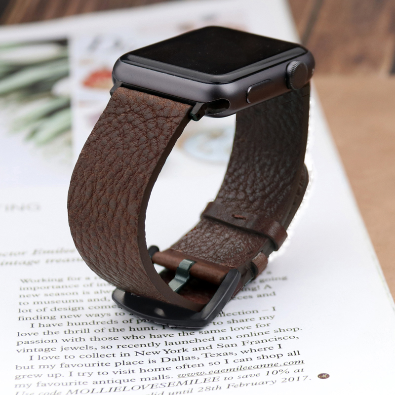 Apple Watch 밴드 용 이탈리아 송아지 가죽 스 - Smartwatch Accessories Shop 리뷰 및 가격