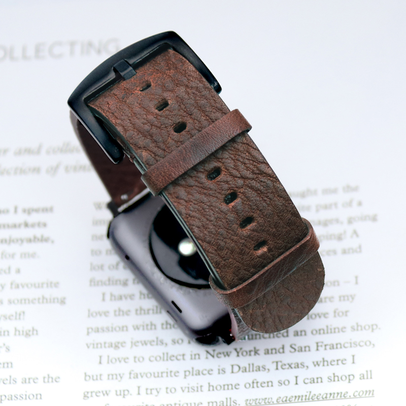 Apple Watch 밴드 용 이탈리아 송아지 가죽 스 - Smartwatch Accessories Shop 리뷰 및 가격