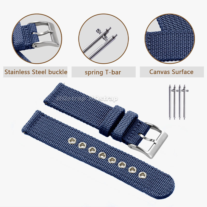 나일론 스트랩 18mm 20mm 22mm 밴드 캔버스  - Nylon Nato Strap 리뷰 및 가격