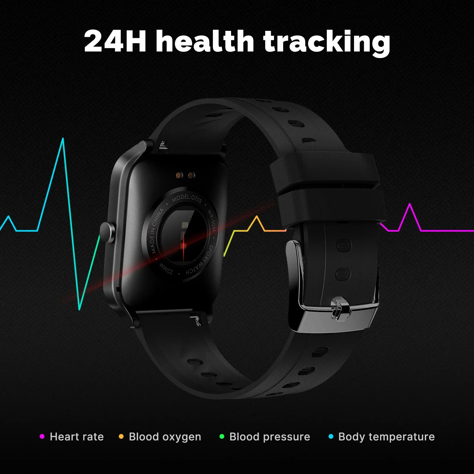 MOES 스마트 워치 알렉사 내장 피트니스 트래커 심박 - Smartwatch Touch 리뷰 및 가격