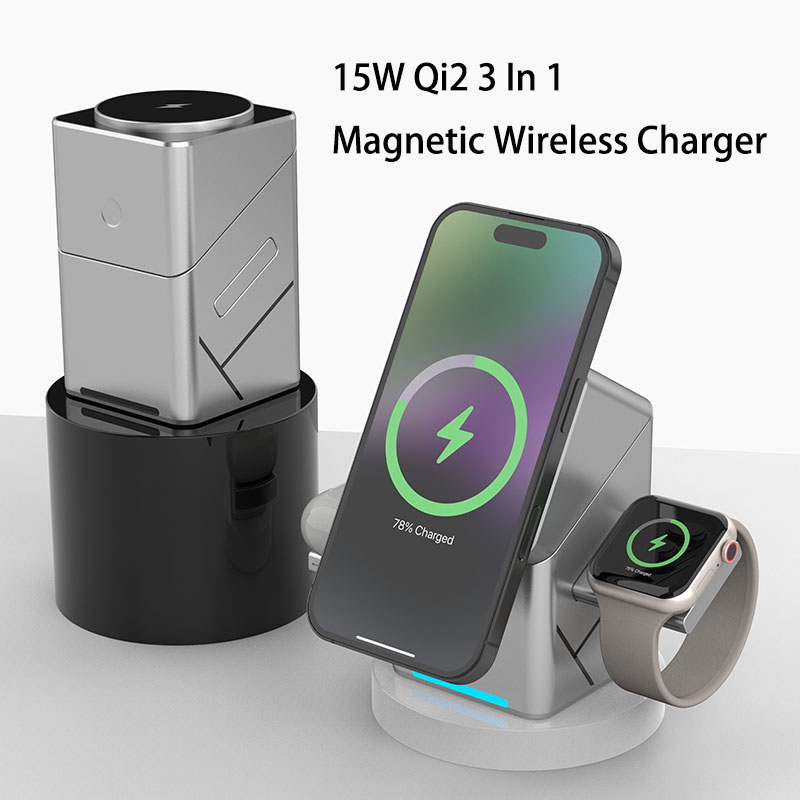 15W 터치 회전식 마그네틱 멀티 기능 3 in 1 무 - Smartwatch Touch 리뷰 및 가격