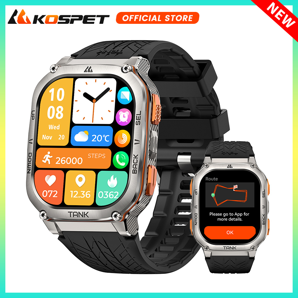 KOSPET TANK M3 울트라 GPS 스마트 시계  - Smartwatch X2 리뷰 및 가격
