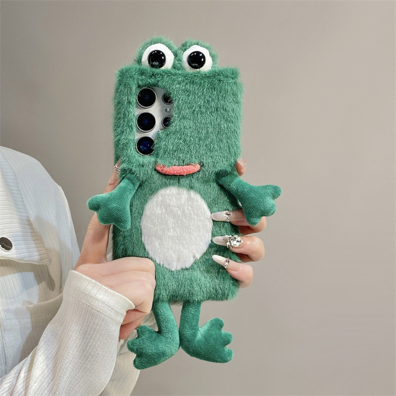 봉제 개구리 폰 케이스, 귀여운 녹색 동물 3D 부드러 - Samsung Galaxy S25 리뷰 및 가격